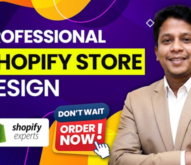 I will build, design or redesign shopify website, shopify store, dropshipping store