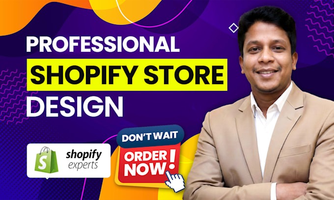 I will build, design or redesign shopify website, shopify store, dropshipping store